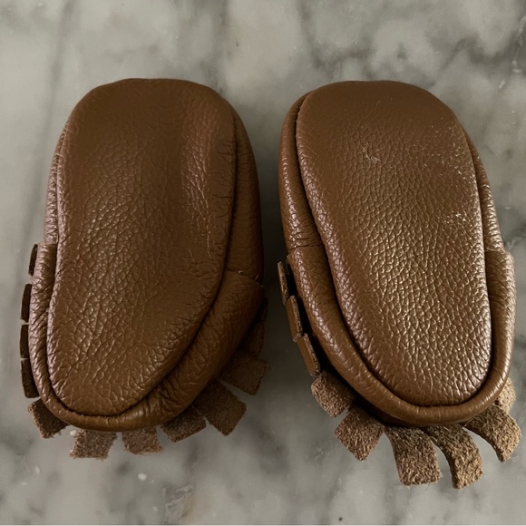 bird rock baby moccasin infant size 3 saddle brown - Picture 5 of 7